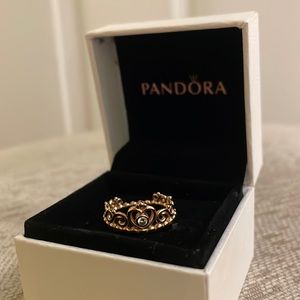 Pandora Princess Ring — Rose Gold